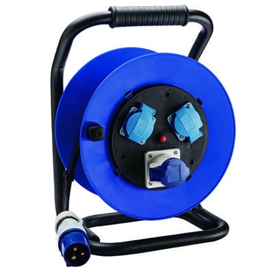 China Industrial equipment IP44 small retractable european cable reel  factory and manufacturers