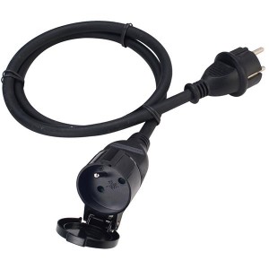 Hot-selling China VDE Retractable Electric Standarded Rubber / IP44 Waterproof Outdoor Power Extension Cord