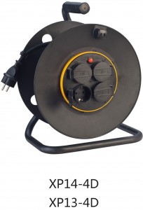 CE GS retractable industrial IP44 power cable reel
