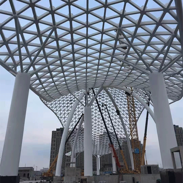 Factory directly Arched Steel Roof Trusses - Tube Truss Installation – Puye