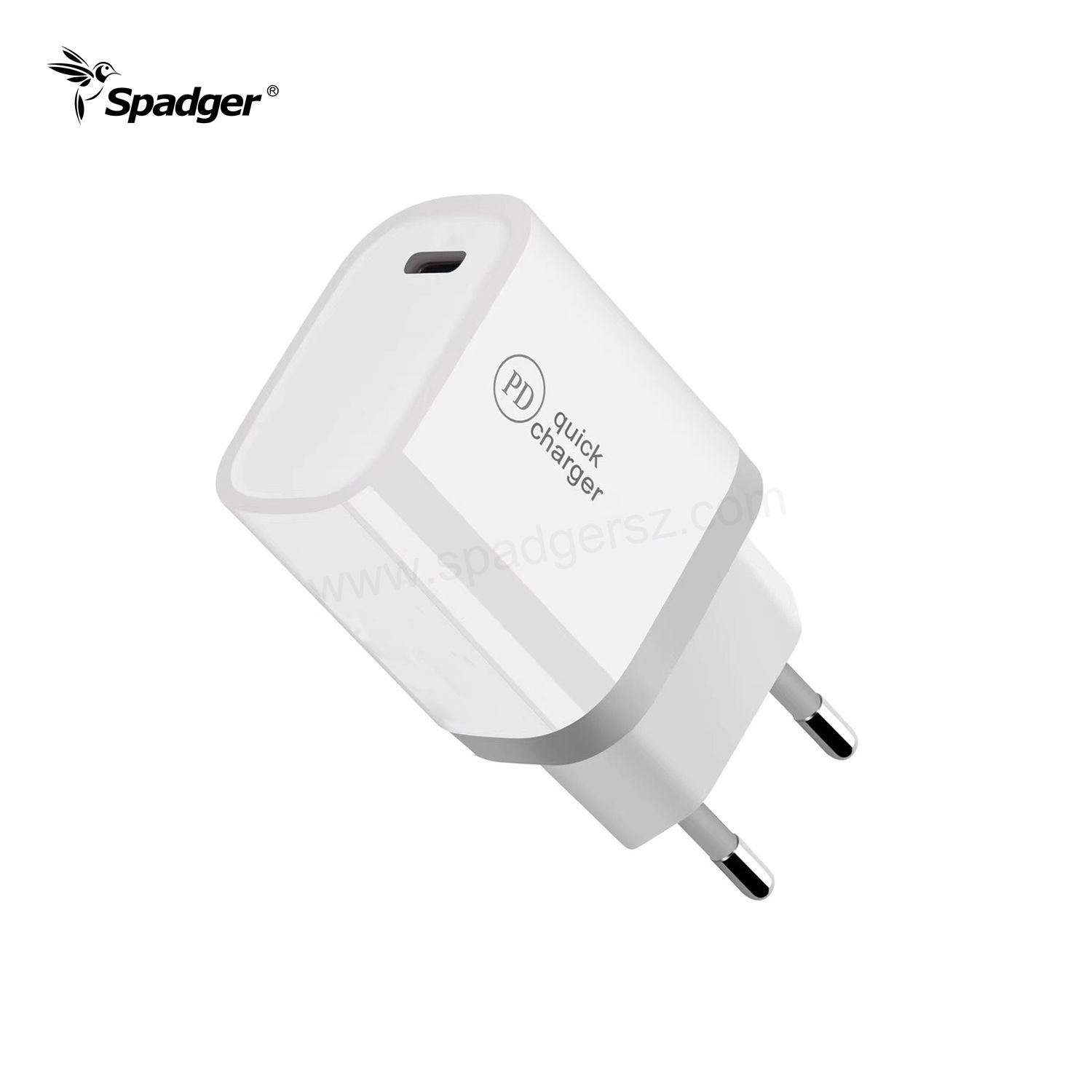 China Factory for Portable Travel Charger - Mini Custom Mobile Phone Charger PD20W  Type-c Power Adapter  US EU AU UK Plug USB C Wall Charger – Spadger