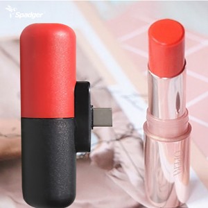 Small portable charger 3300mAh capsule power bank compact mini lipstick  battery pack