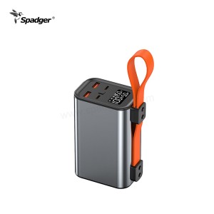 PD fast charging power bank 30000mAh 100W power station Mobile laptop Portable Charger with Flashlight
