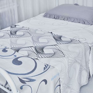 China Wholesale Custom Mattress Fabric White Jacquard 100% Polyester Fabric for Mattress