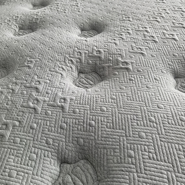 Jacquard foam quilted mattress fabric for mattress