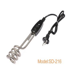 High-Quality Dry Fired Water Heater Element Manufacturers –  SD-216  217 portable 1000w Immersion water heater for bathroom  – Splendid