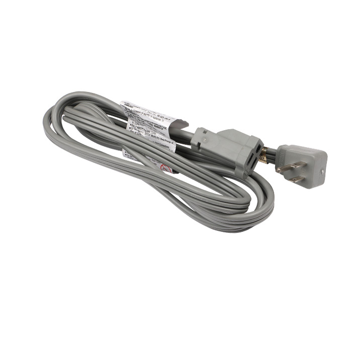 14/3 Gray Air Conditioner/Major Appliance Indoor Extension Cord, Grounded Flat Plug Featured Image