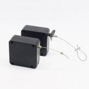 Heavy Duty Square Shape Retractable Anti Theft Steel Cable Pull Box
