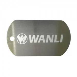 Wholesale Price Label Sticker - Debossed Engraved Metal Tags Aluminum Anodized Tag Advertising Metal Plate – Spocket