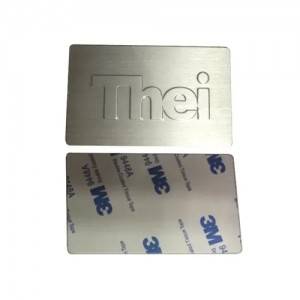 High definition Zinc Alloy Nameplate - OEM / ODM Aluminum Self Adhesive Embossed Logo Sticker Metal Plate – Spocket