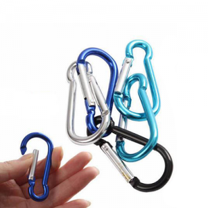Safety Outdoor Key Chain Hook Locking Aluminum Alloy Gourd Shape Colorful Carabiner Buckle For Daily Use