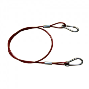 OEM Double Loop With PVC or Without Cover Steel Wire Rope Lanyard For Retaining