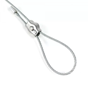 Easy DIY Custom Safety Wire Rope Sling Tether With Adjustable Connectors on Two Sides