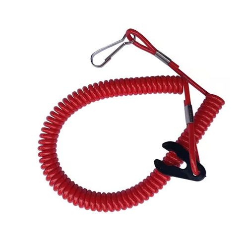 Extendable Coiled Security Tethers Strap Lanyard Rope Key Holder / Plastic Snap Hook Featured Image