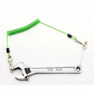 Fashion Fishing Coiled Tool Lanyard Pliers Safety Steel Ropes Holder 15cm Long