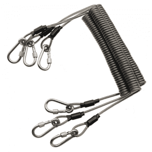 Good Wholesale Vendors  Coiled Kevlar Lanyard - Plastic Bungee Coiled Tool Lanyard Performing Jobs At Heights Keep Tools From Falling – Spocket