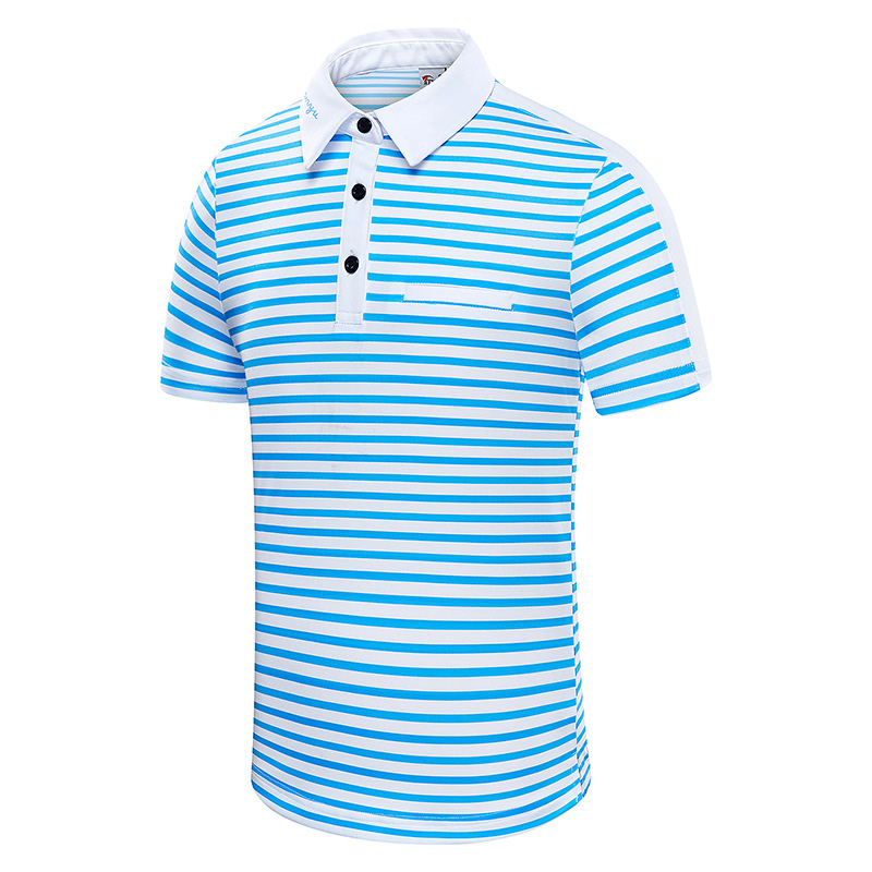 High definition Rugby Jersey -  Color Striped Golf Shirt   – Neming