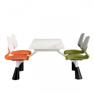 Plastic Canteen Table and Chair Set for Modern ...