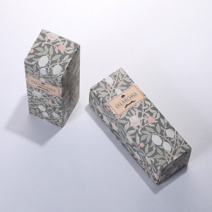 Hand cream color box custom design printing essential oil paper box white embossed skin care packaging box