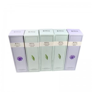 Paper cosmetics packaging box custom skin care box perfume packaging boxes printing double insert white paper box custom