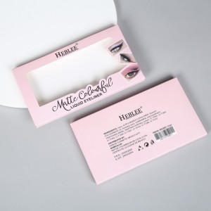 Manufacturers wholesale open window cosmetic eyelash packaging box Eye Liner Box custom