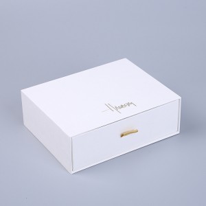 Drawer type packaging box customization White paper box printing tea candy cosmetics packaging gift box customization