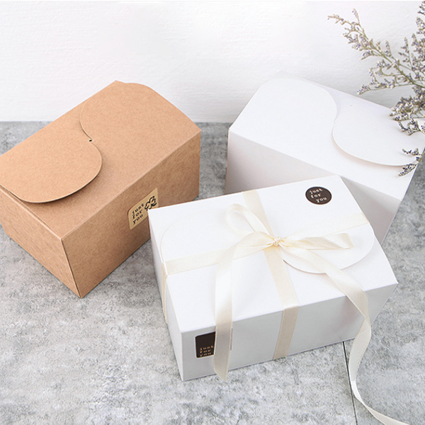 Factory selling Eyelash Boxes Wholesale - Custom Printing Logo Wedding Box Packaging Brown Kraft Gift Box With Ribbon – Spring Package
