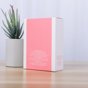 Factory wholesale cosmetic packaging box custom white cardboard box custom folding paper box