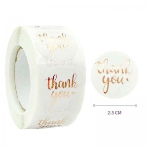 2022 Good Gold Thank You Sticker Label for Part...