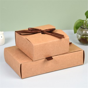 China wholesale China Christmas Portable Creative Packaging Gift Box Kraft Paper Corrugated Paper Packaging Box