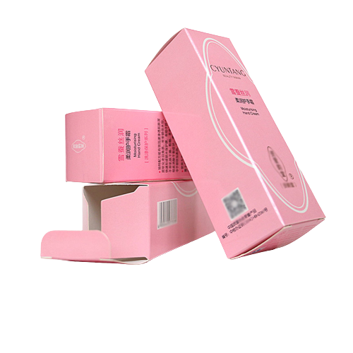 Skincare white cardboard box colour box hand cream box customised