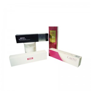 Cosmetics white card paper box skin care color box toothpaste packaging folding box can print logo