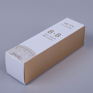 BB cream packaging box white cardboard box cosmetic box folding paper box wholesale