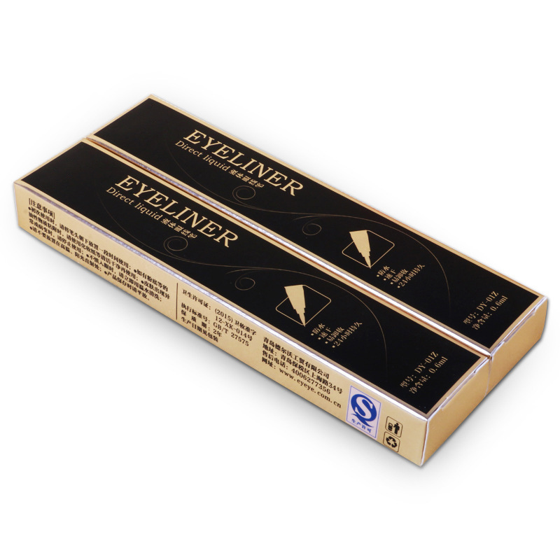 Eyebrow Pencil Eyeliner Packaging Box Printing Folding Fine Mascara Colour Box Rectangle Shape Carton
