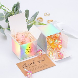 Square small paper box Candy box Mini gift candy aromatherapy box