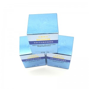 Factory wholesale white card colour  printing carton cosmetic carton face cream colour box