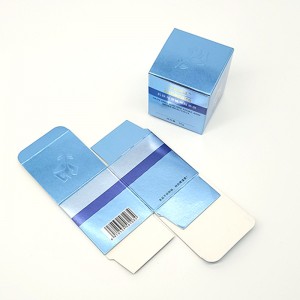 Factory wholesale white card colour  printing carton cosmetic carton face cream colour box