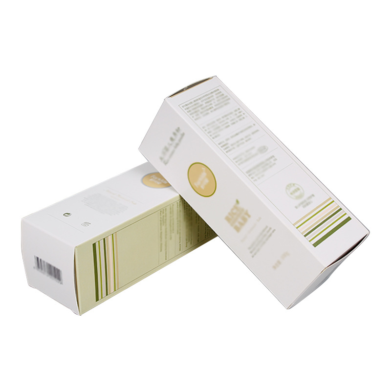 Cosmetic packaging paper box color box packaging box Cosmetic white card packaging box customization