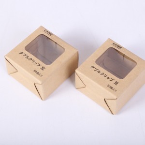 Custom-made soap box universal kraft paper box folding packaging window box kraft paper packaging box