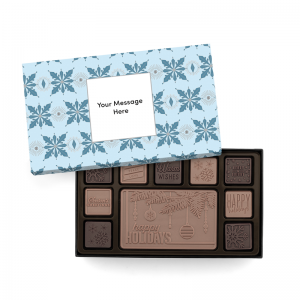 Custom Blue Food Packaging Valentine’s Day OEM Chocolate Gift Box