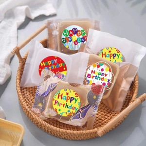 Factory Direct Custom Adhesive Logo Cute Stickers 500 Happy Birthday Gift Paper Stickers For Party Birthday