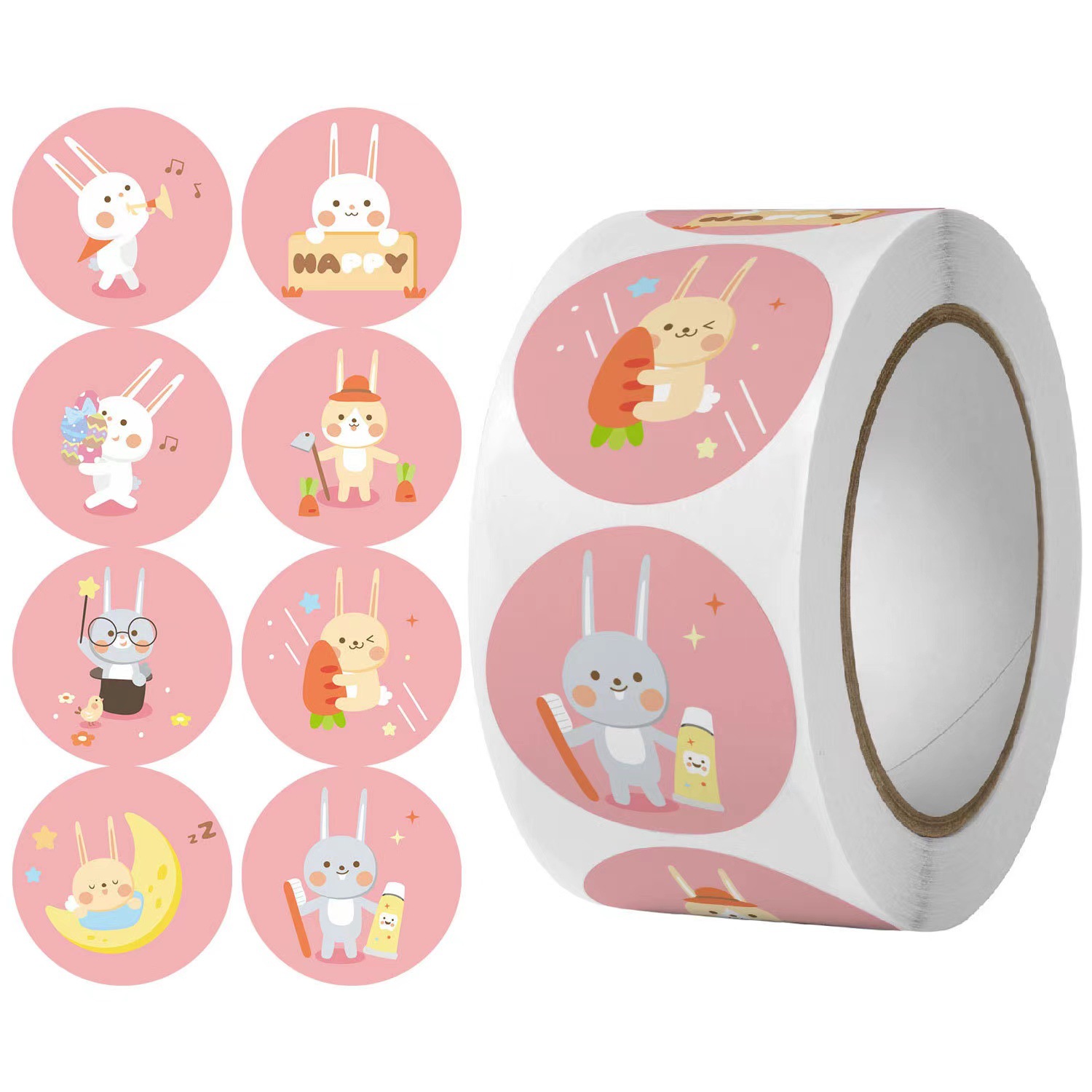 2022 wholesale price Curated Gift Boxes - 2022 Custom Waterproof Scratch Resistant Beautiful Reward Label Kids Gift Animal Cartoon Adhesive Label Stickers – Spring Package