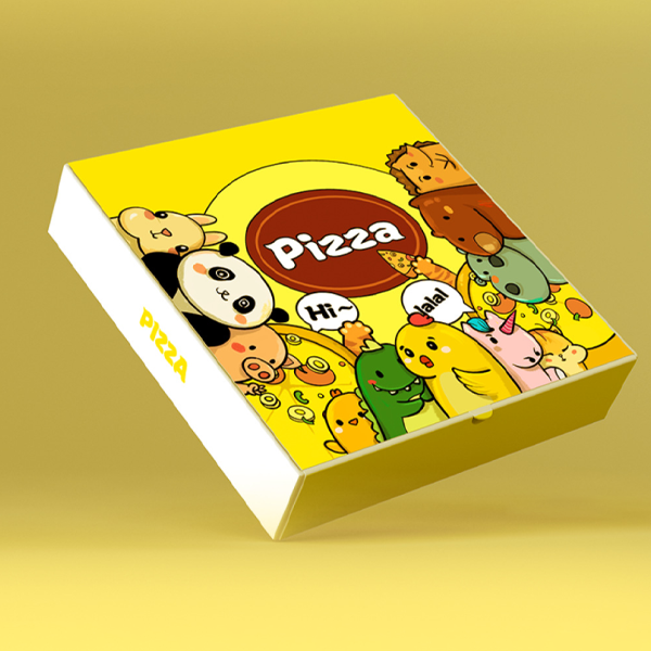 Wholesale Custom Disposable 7/9/10/12 inch Corrugated Fast Food Container Box Takeaway Paper Pizza Packaging Boxes Featured Image