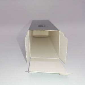 Small Silver Color Folding Carton Box Custom Packaging Boxes For Beauty Cosmetic Packaging