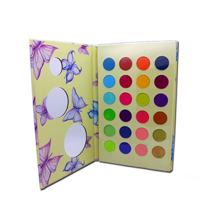 China OEM Custom Printed Empty Paper Packaging Cosmetics Eyeshadow Palette Boxes Factory