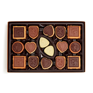 Custom Logo Printed Red Color Triangle Valentine’s Day Truffle Chocolate Box