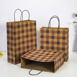 Factory Custom Logo OEM Offset Printing Fashion Kraft Paper Bag for Food Packaging/Gift/Shopping