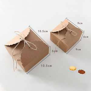 2023 Custom Wholesale Wedding Party Favor Kraft Paper Folding Gift Box Candy GIft Boxes with Supply Accessories