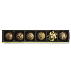 Custom Printed Design 6 Pieces Rectangular Chocolate Box for Packaging
