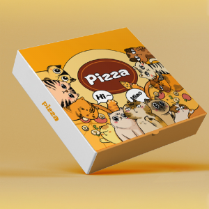 Custom Design Hot Sale Food Grade OEM Factory 7/9/10/12 inch Corrugated Take out Pizza Delivery Paper Box with Brand Logo